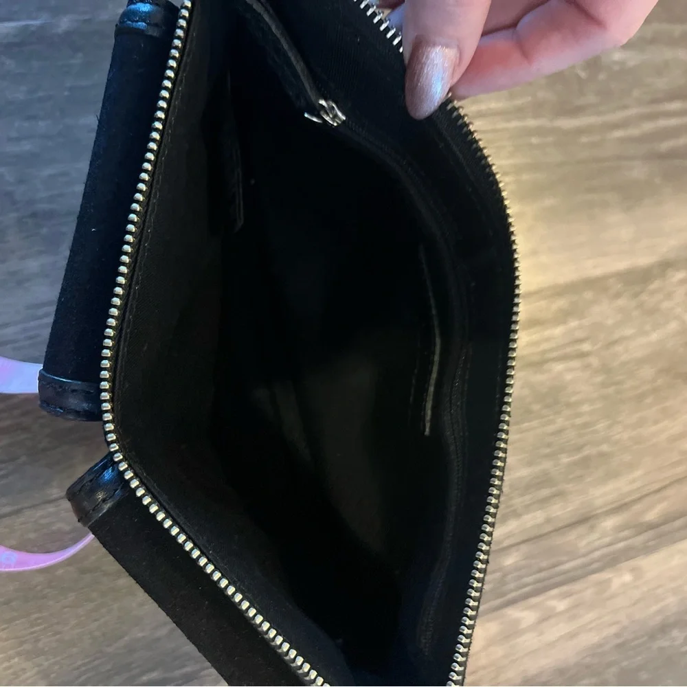 Banana Republic Fall 2003 Black Suede Shoulder Bag Silver Chain Y2K